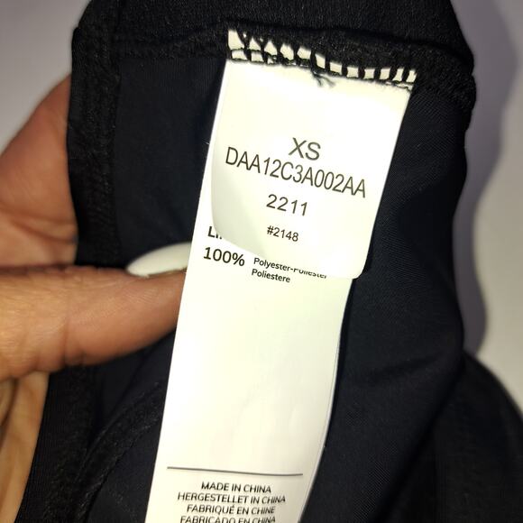 CUPSHE Black Mesh High Waist Bikini Swimsuit Tank Top 2 Pieces BathingSuit XS - Picture 11 of 12